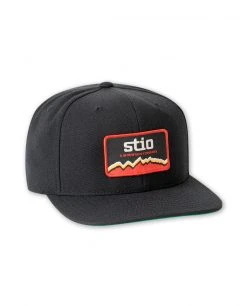 Stio A Mountain Company Hat -Stio Shop Online A Mountain Company Patch Trucker Hat Black Side