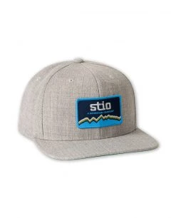 Stio A Mountain Company Hat -Stio Shop Online A Mountain Company Patch Trucker Hat Gray Heather Side