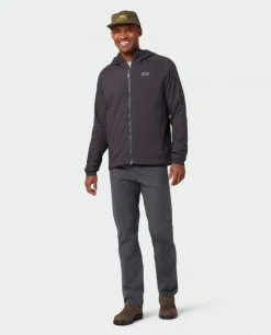 Stio Men's Alpiner Hooded Jacket -Stio Shop Online M Alpiner Hooded Jacket Boundary Black 1 Full