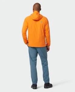 Stio Men's Alpiner Hooded Jacket -Stio Shop Online M Alpiner Hooded Jacket Orange Peel 2 Full
