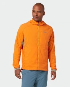 Stio Men's Alpiner Hooded Jacket -Stio Shop Online M Alpiner Hooded Jacket Orange Peel 3 Top