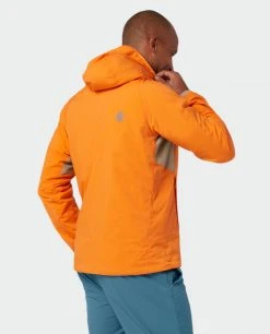 Stio Men's Alpiner Hooded Jacket -Stio Shop Online M Alpiner Hooded Jacket Orange Peel 4 Top