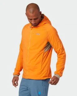 Stio Men's Alpiner Hooded Jacket -Stio Shop Online M Alpiner Hooded Jacket Orange Peel 6 Top
