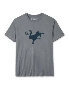 Stio Men's Bucking Jackalope Tee -Stio Shop Online M Bucking Jack Stone