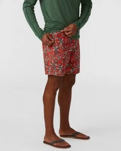 Stio Men's CFS Board Short - 16" -Stio Shop Online M CFS Board Short Poppy Floral 16 2
