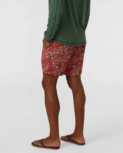 Stio Men's CFS Board Short - 16" -Stio Shop Online M CFS Board Short Poppy Floral 16 3