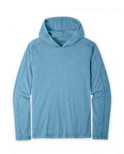 Stio Men's Divide Hooded Pullover -Stio Shop Online M Divide Hooded Pullover Sturdy Blue Heather