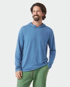 Stio Men's Divide Hooded Pullover -Stio Shop Online M Divide Hooded Pullover Sturdy Blue Heather 3 Top
