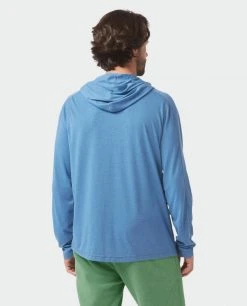 Stio Men's Divide Hooded Pullover -Stio Shop Online M Divide Hooded Pullover Sturdy Blue Heather 4 Top