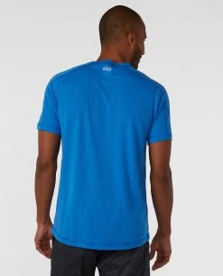 Stio Men's Divide Tee SS -Stio Shop Online M Divide Tee SS Blue Jolt 2