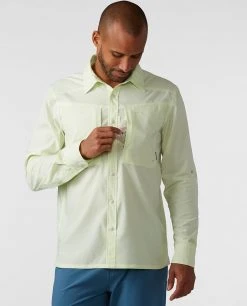 Stio Men's Eddy Guide Shirt LS -Stio Shop Online M Eddy Guide Shirt Honey Dew 3