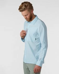 Stio Men's Eddy Guide Shirt LS -Stio Shop Online M Eddy Guide Shirt Misty Cloud 2