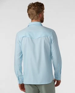Stio Men's Eddy Guide Shirt LS -Stio Shop Online M Eddy Guide Shirt Misty Cloud 3