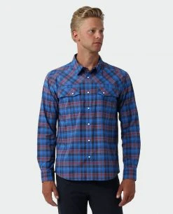 Stio Men's Eddy Shirt LS -Stio Shop Online M Eddy Shirt LS Mulberry Plaid 1 4f927706 7390 4b3b b649 52ca11df46ab