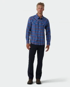 Stio Men's Eddy Shirt LS -Stio Shop Online M Eddy Shirt LS Mulberry Plaid 4 214a8e5c 509e 45f6 bc52 c1cab7065e98