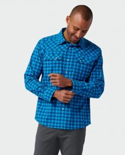 Stio Men's Eddy Shirt LS -Stio Shop Online M Eddy Shirt LS Speedy Stream Check 5 Top