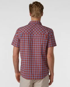 Stio Men's Eddy Shirt SS -Stio Shop Online M Eddy Shirt SS Cliff Clay Check 2