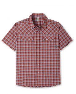 Stio Men's Eddy Shirt SS -Stio Shop Online M Eddy Shirt SS Cliff Clay Check