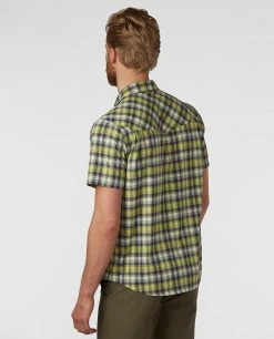 Stio Men's Eddy Shirt SS -Stio Shop Online M Eddy Shirt SS Honeydew Plaid 2