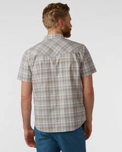 Stio Men's Eddy Shirt SS -Stio Shop Online M Eddy Shirt SS Pebble Plaid 2