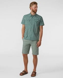 Stio Men's Eddy Shirt SS -Stio Shop Online M Eddy Shirt SS Thicket Check 3