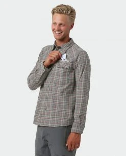 Stio Men's Eddy Slope Shirt 50 Stio Men's Eddy Slope Shirt -Stio Shop Online M Eddy Slope Shirt LS Powder Fox Plaid 2
