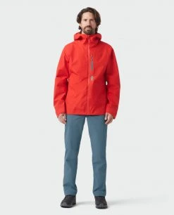 Stio Men's Ender PACLITE® Hooded Jacket -Stio Shop Online M Ender Paclite Hooded Jacket Risk Red 1 Full