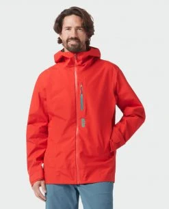 Stio Men's Ender PACLITE® Hooded Jacket -Stio Shop Online M Ender Paclite Hooded Jacket Risk Red 3 Top