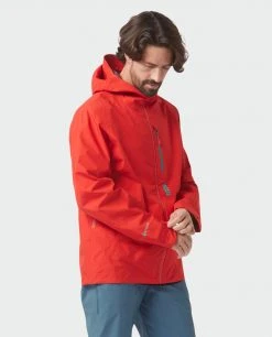 Stio Men's Ender PACLITE® Hooded Jacket -Stio Shop Online M Ender Paclite Hooded Jacket Risk Red 6 Top