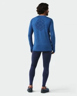 Stio Men's Basis® Seamless Tech Crew -Stio Shop Online M Full Range Seamless Crew LS Alpine Lake Heather 5