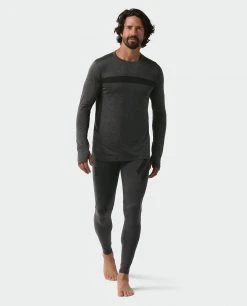 Stio Men's Basis® Seamless Tech Crew -Stio Shop Online M Full Range Seamless Crew LS Boundary Black Heather 4