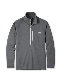 Stio Men's Gannett Peak Fleece Half Zip -Stio Shop Online M Gannett Peak Half Zip Cool Charcoal