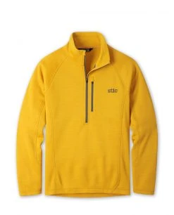 Stio Men's Gannett Peak Fleece Half Zip -Stio Shop Online M Gannett Peak Half Zip Pollen