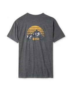 Stio Men's Grand Horizon Tee -Stio Shop Online M Grand Horizon Tee Charcoal Back