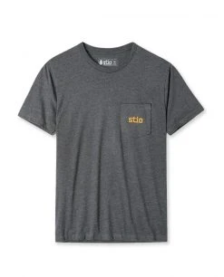 Stio Men's Grand Horizon Tee -Stio Shop Online M Grand Horizon Tee Charcoal Front