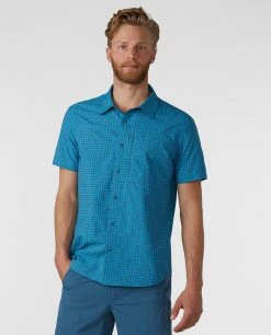 Stio Men's Hagen Trail Shirt -Stio Shop Online M Hagen Trail Shirt River Shimmer Plaid 11