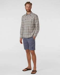 Stio Men's Hideout Short - 18" -Stio Shop Online M Hideout Short Storm Cloud 18 3