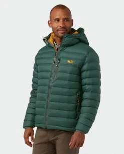 Stio Men's Hometown Down Hooded Jacket -Stio Shop Online M Hometown Down Hooded Jacket Treeline Green 1
