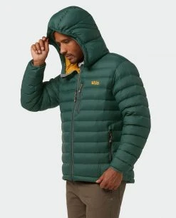Stio Men's Hometown Down Hooded Jacket -Stio Shop Online M Hometown Down Hooded Jacket Treeline Green 2