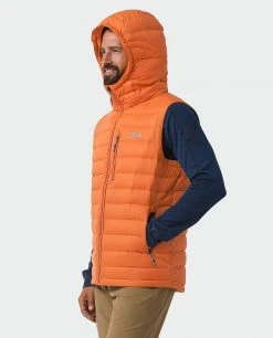 Stio Men's Hometown Down Hooded Vest 54 Stio Men's Hometown Down Hooded Vest -Stio Shop Online M Hometown Down Hooded Vest Burnt Orange 4