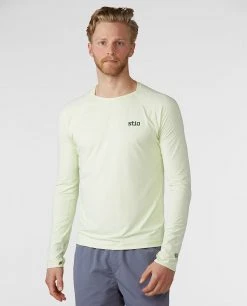 Stio Men's Hylas Crew LS 36 Stio Men's Hylas Crew LS -Stio Shop Online M Hylas Crew LS Honey Dew 1