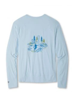 Stio Men's Hylas Crew LS 33 Stio Men's Hylas Crew LS -Stio Shop Online M Hylas Crew Misty Cloud Back