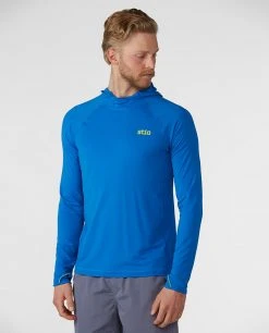 Stio Men's Hylas Hooded Pullover -Stio Shop Online M Hylas Hooded Pullover Blue Jolt 1