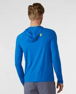 Stio Men's Hylas Hooded Pullover -Stio Shop Online M Hylas Hooded Pullover Blue Jolt 2