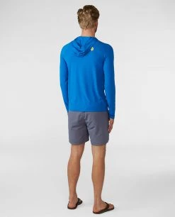 Stio Men's Hylas Hooded Pullover -Stio Shop Online M Hylas Hooded Pullover Blue Jolt 4