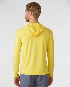 Stio Men's Hylas Hooded Pullover -Stio Shop Online M Hylas Hooded Pullover Dazzling Sunflower 2