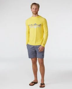 Stio Men's Hylas Hooded Pullover -Stio Shop Online M Hylas Hooded Pullover Dazzling Sunflower 3