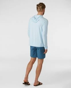 Stio Men's Hylas Hooded Pullover -Stio Shop Online M Hylas Hooded Pullover Misty Cloud 5
