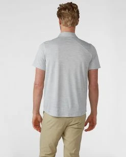 Stio Men's Icefloe Tech Polo SS -Stio Shop Online M Icefloe Tech Polo Quiet Gray 2
