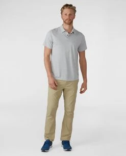 Stio Men's Icefloe Tech Polo SS -Stio Shop Online M Icefloe Tech Polo Quiet Gray 3